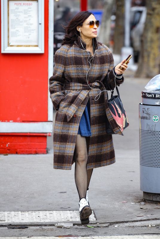 FAMKE JANSSEN Out in New York City 02/19/2026