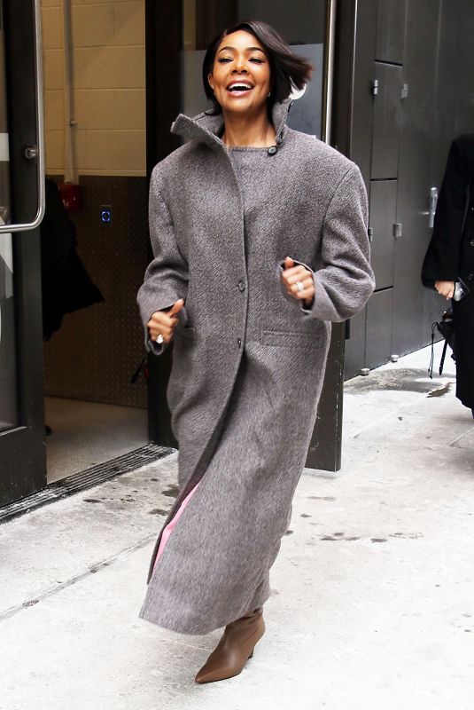 GABRIELLE UNION Arrives at Live with Kelly & Mark in New York City 02/03/2026