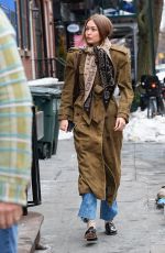 GIGI HADID Out and About in New York 02/10/2026