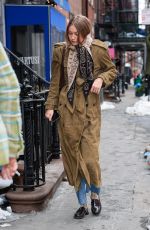 GIGI HADID Out and About in New York 02/10/2026