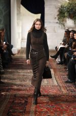 GIGI HADID Walks Runway at Ralph Lauren Womenswear Fall/Winter 2026 Show at NYFW in New York 02/10/2026
