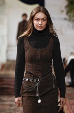 GIGI HADID Walks Runway at Ralph Lauren Womenswear Fall/Winter 2026 Show at NYFW in New York 02/10/2026