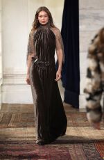 GIGI HADID Walks Runway at Ralph Lauren Womenswear Fall/Winter 2026 Show at NYFW in New York 02/10/2026