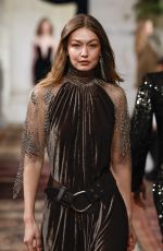 GIGI HADID Walks Runway at Ralph Lauren Womenswear Fall/Winter 2026 Show at NYFW in New York 02/10/2026