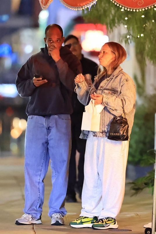 JENNIFER MEYER and Geoffrey Ogunlesi Leaves Dinner at Funke in Beverly Hills 02/10/2026