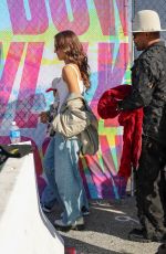 JESSICA ALBA Arrives at Bad Bunny