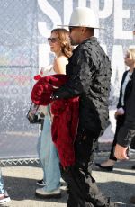 JESSICA ALBA Arrives at Bad Bunny