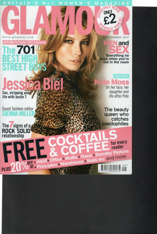 JESSICA BIEL in Glamour UK, November 2007