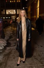 JOSPEHINE SKRIVER Arrives at Avec Les Gilles Event at Zero Bond at NYFW in New York City 02/10/2026