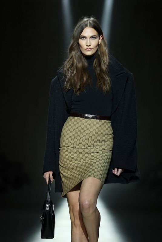 KARLIE KLOSS Walks Runway at Gucci Show at Milan Fashion Week 02/27/2026