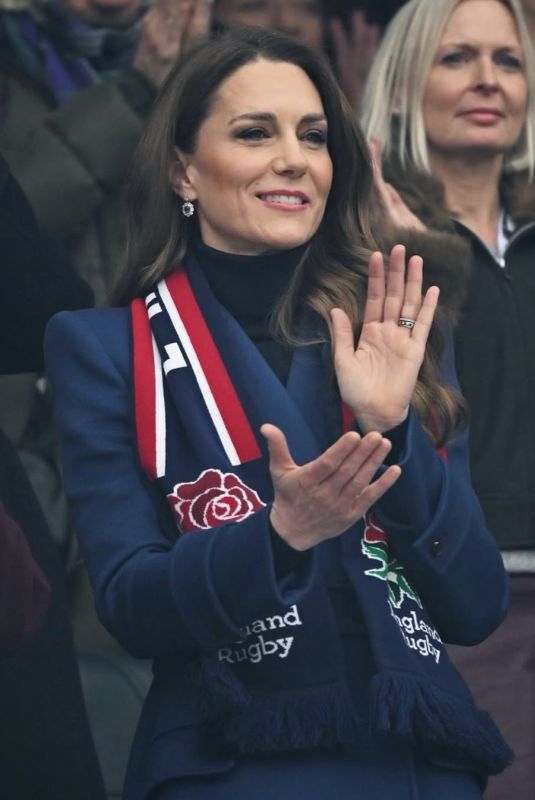 KATE MIDDLETON at Six Nations Rugby at Twickenham Stadium 02/21/2026