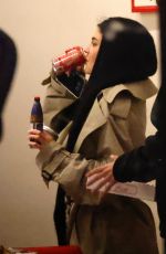 KYLIE JENNER and Timothee Chalamet at Dinner at Flour Pizzeria & Cafe in Brentwood 02/18/2026
