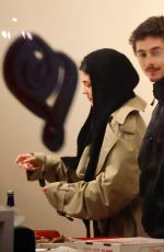 KYLIE JENNER and Timothee Chalamet at Dinner at Flour Pizzeria & Cafe in Brentwood 02/18/2026
