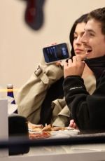 KYLIE JENNER and Timothee Chalamet at Dinner at Flour Pizzeria & Cafe in Brentwood 02/18/2026