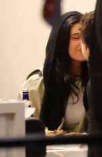 KYLIE JENNER and Timothee Chalamet at Dinner at Flour Pizzeria & Cafe in Brentwood 02/18/2026