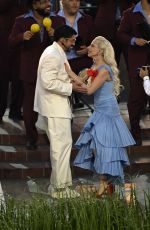 LADY GAGA Performs at Super Bowl LX at Levi