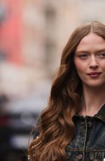 LARSEN THOMPSON Arrives at Antonio Marras Show at Milan Fashion Week 02/25/2026