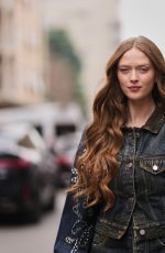 LARSEN THOMPSON Arrives at Antonio Marras Show at Milan Fashion Week 02/25/2026