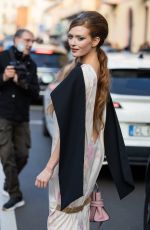LARSEN THOMPSON Arrives at Moschino Show at Milan Fashion Week in Milan 02/27/2026