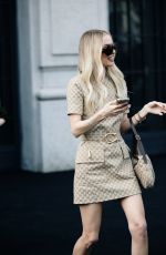 LEONIE HANNE Arrives at GUCCI Womenswear F/W 2026/27 Fashion Show at Milan Fashion Week 02/27/2026