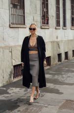 LEONIE HANNE Arrives at Max Mara Fashion Show at Milan Fashion Week 02/26/2026