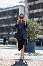 LEONIE HANNE Arrives at Prada Fashion Show at Milan Fashion Week 02/26/2026