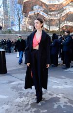 LILY COLLINS Arrives at Calvin Klein Show at NYFW in New York City 02/13/2026