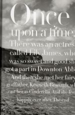 LILY JAMES in Tatler Magazine, January 2014