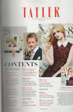 LILY JAMES in Tatler Magazine, January 2014