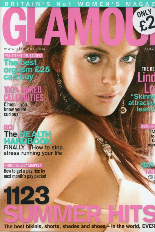 LINDSAY LOHAN in Glamour UK, August 2006