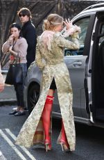 MARGOT ROBBIE Out Promotes Wuthering Heights in London 02/04/2026
