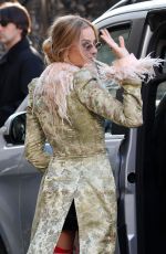 MARGOT ROBBIE Out Promotes Wuthering Heights in London 02/04/2026