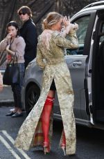 MARGOT ROBBIE Out Promotes Wuthering Heights in London 02/04/2026
