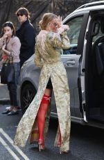 MARGOT ROBBIE Out Promotes Wuthering Heights in London 02/04/2026