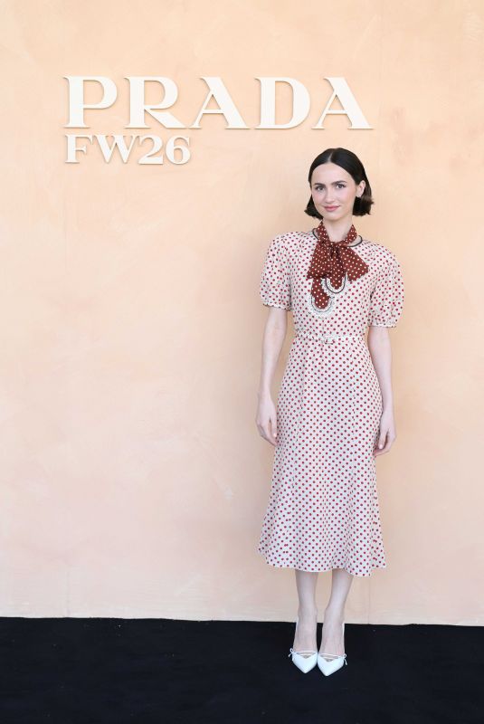MAUDE APATOW at Prada Fashion Show at Milan Fashion Week 02/26/2026