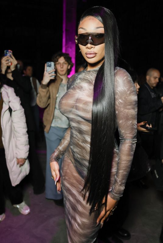 MEGAN THEE STALLION at Roberto Cavalli Fashion Show at Milan Fashion Week in Milan 02/26/2026