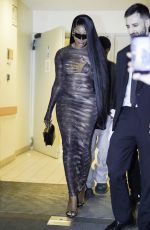 MEGAN THEE STALLION Heading to Roberto Cavalli Show at Milan Fashion Week 02/26/2026