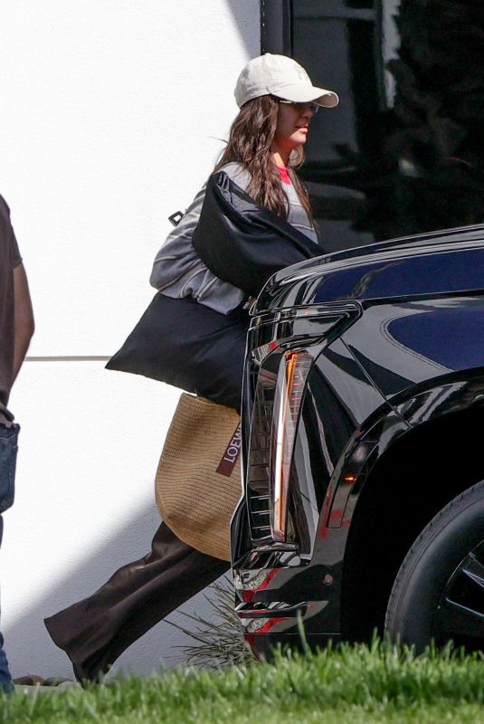 NINA DOBREV and SELENA GOMEZ Returning from Their Vacation in Los Angeles 02/23/2026