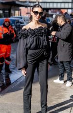 NINA DOBREV Arrives at Carolina Herrera RTW Fall 2026 Show at NYFW in New York 02/12/2026
