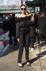NINA DOBREV Arrives at Carolina Herrera RTW Fall 2026 Show at NYFW in New York 02/12/2026