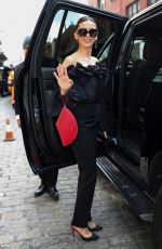 NINA DOBREV Arrives at Carolina Herrera RTW Fall 2026 Show at NYFW in New York 02/12/2026