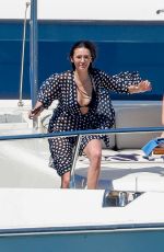 NINA DOBREV in Bikini at a Luxury Yacht with Friends in Los Cabos 02/21/2026