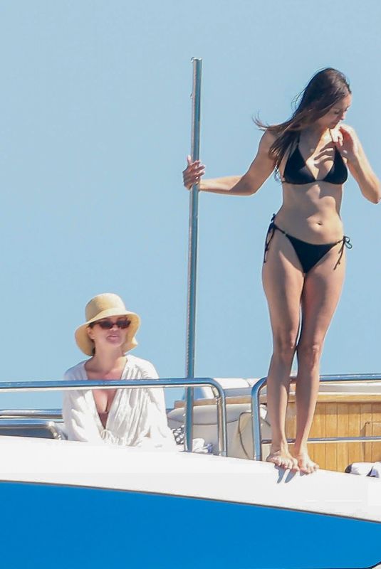 NINA DOBREV in Bikini at a Luxury Yacht with Friends in Los Cabos 02/21/2026