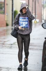 OLIVIA WILDE Braves the Rain for a Gym Session in Los Angeles 02/16/2026