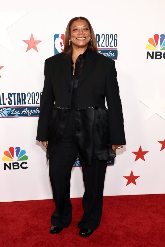 QUEEN LATIFAH at LA Clippers & Comcast NBCUniversals NBA All-Star Legendary Tip-Off Celebration in Los Angeles 02/13/2026