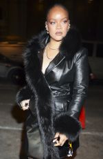 RIHANNA Arrives at A$AP Rocky