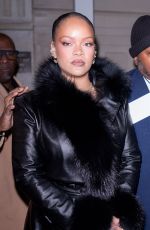 RIHANNA Arrives at A$AP Rocky