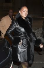 RIHANNA Arrives at A$AP Rocky