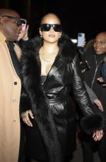 RIHANNA Arrives at A$AP Rocky