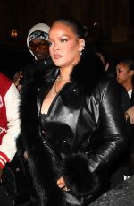 RIHANNA Arrives at A$AP Rocky